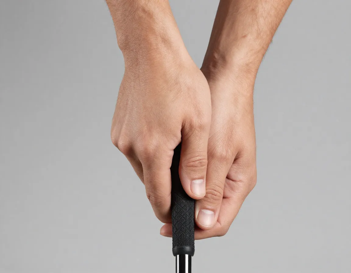Perfect your grip hold club non dominant and dominant hands