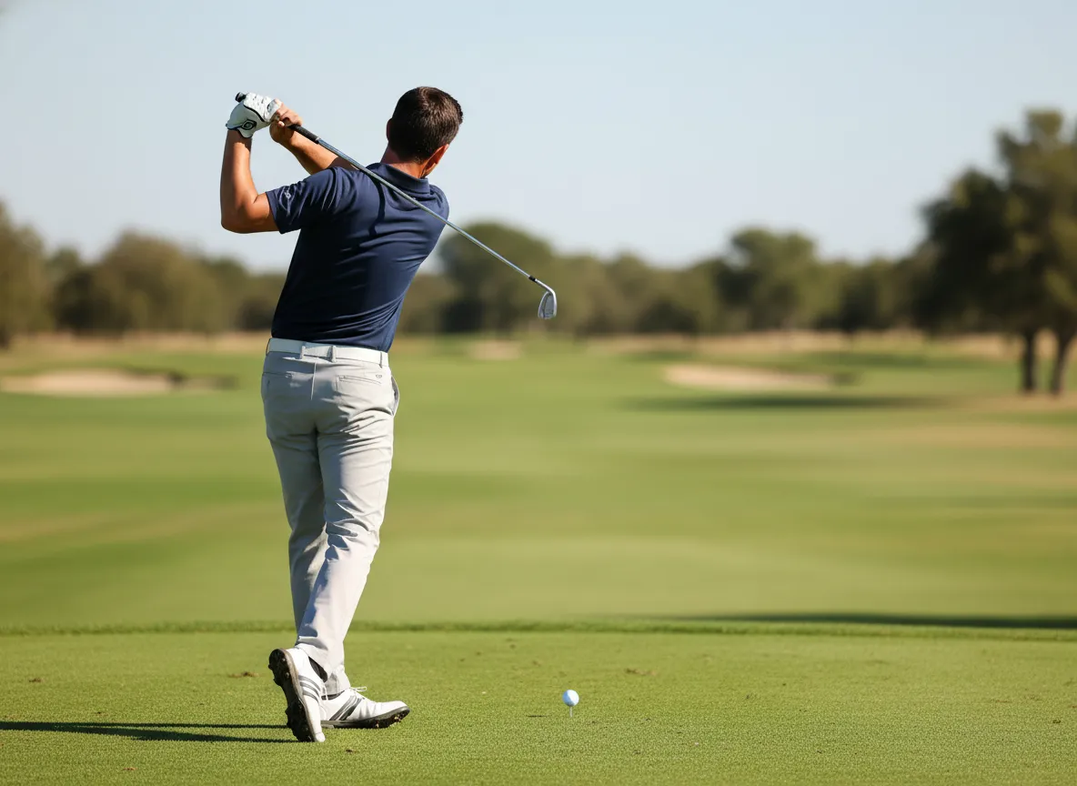 Execute downswing transition shift weight rotate hips