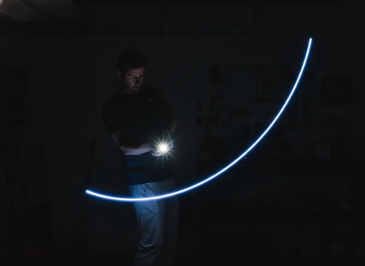 Practice with purpose training aids flashlight swing path