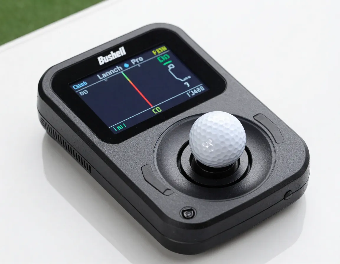 High accuracy launch monitor with ball club speed metrics display
