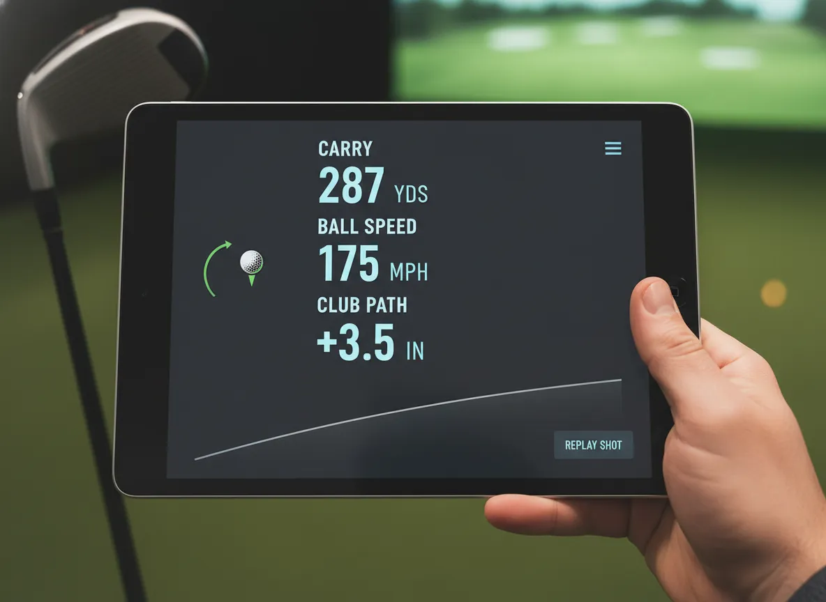 Fast software interface showing instant shot data on monitor