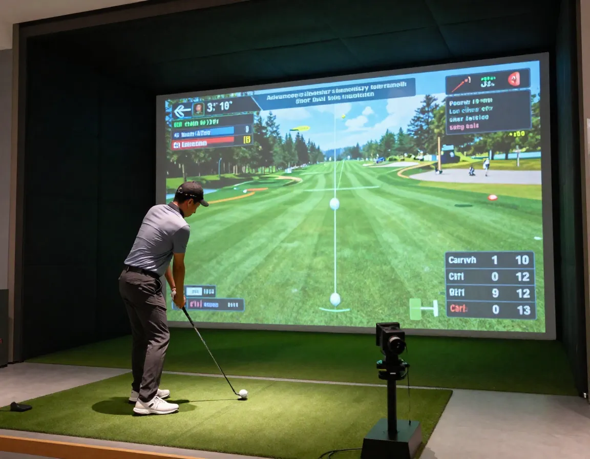 Advanced simulator technology with ball tracking shot data visualization