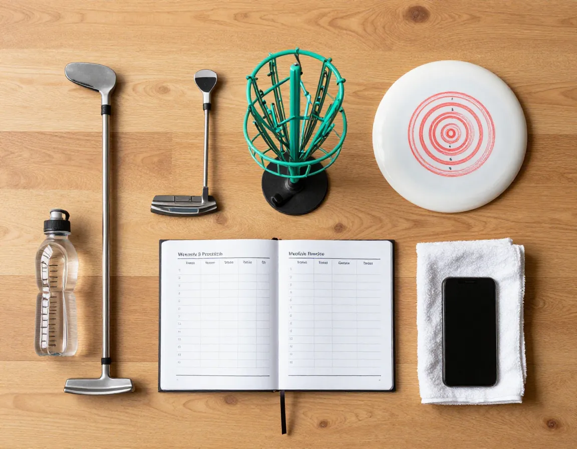 Structured weekly practice routine form target distance drills