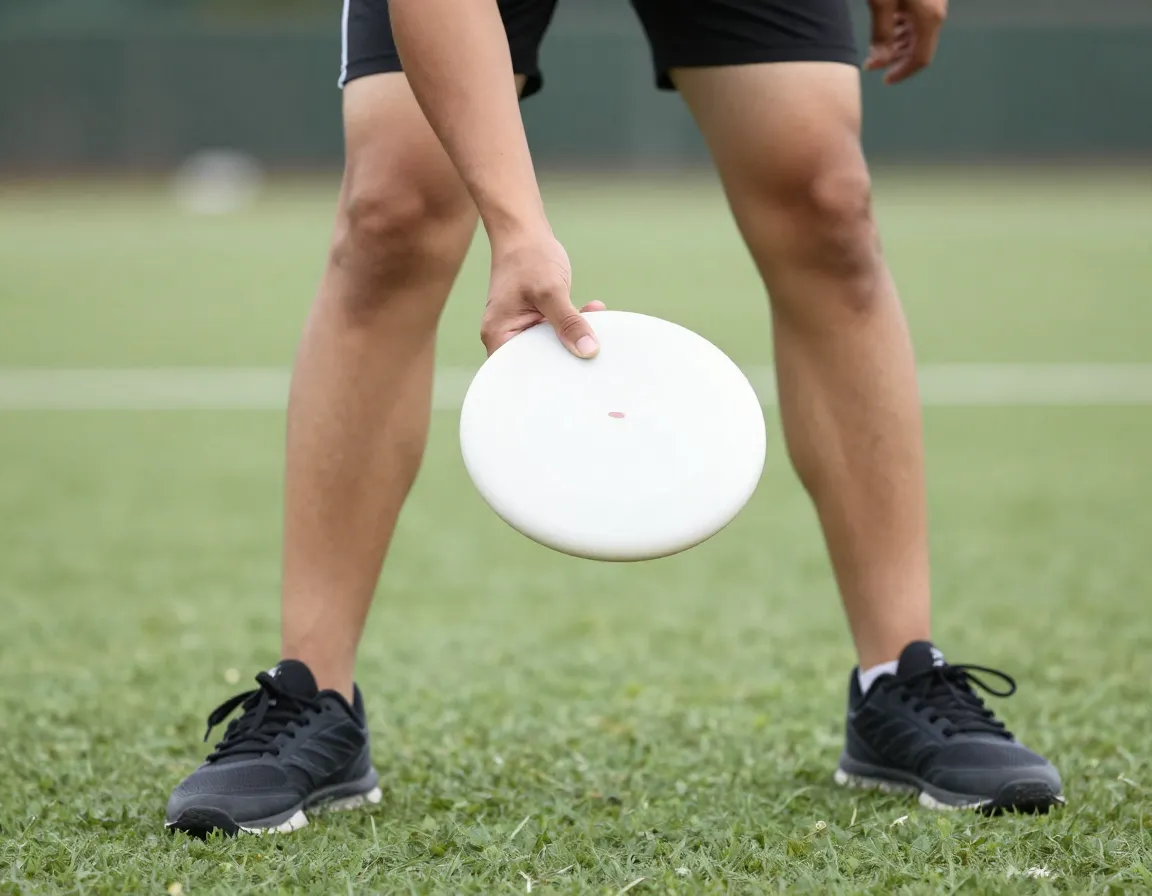 Beginner practicing proper grip and stance for throwing