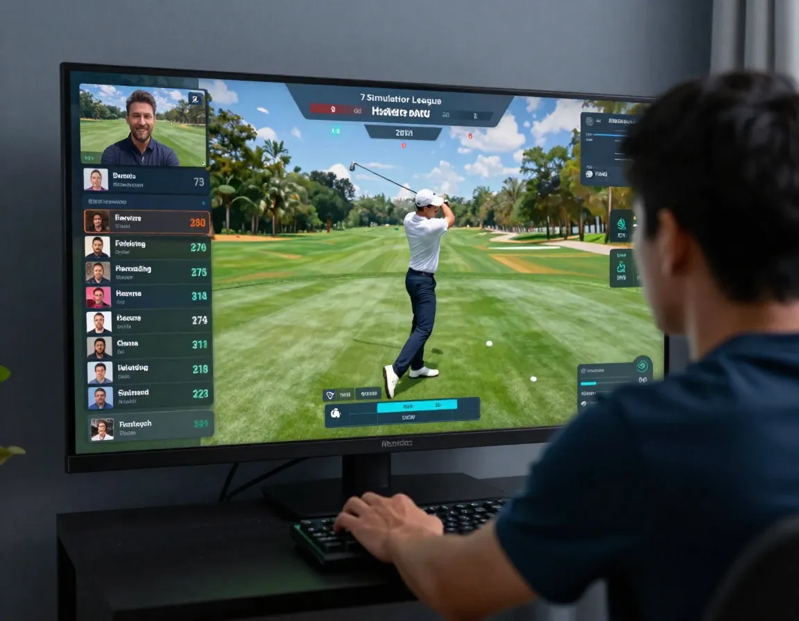 Simulator league online competition real time multiplayer home setup leaderboard