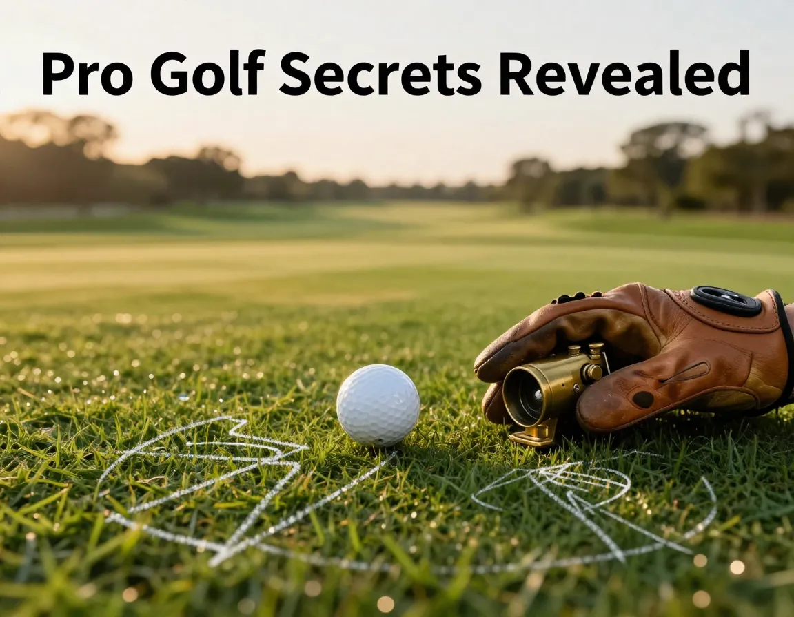 Pro golf ball glove rangefinder secret diagrams golden hour tee