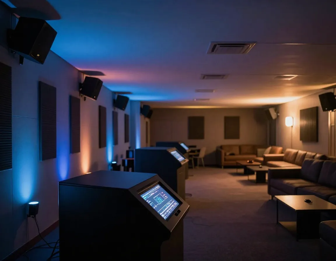 Programmable led lighting zone audio simulator bay evening event atmosphere