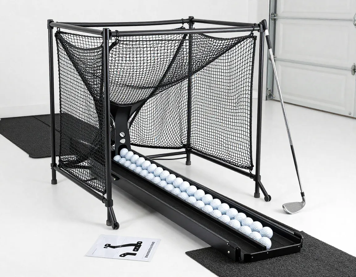 Premium net return pro series v2 golf net with ball return system