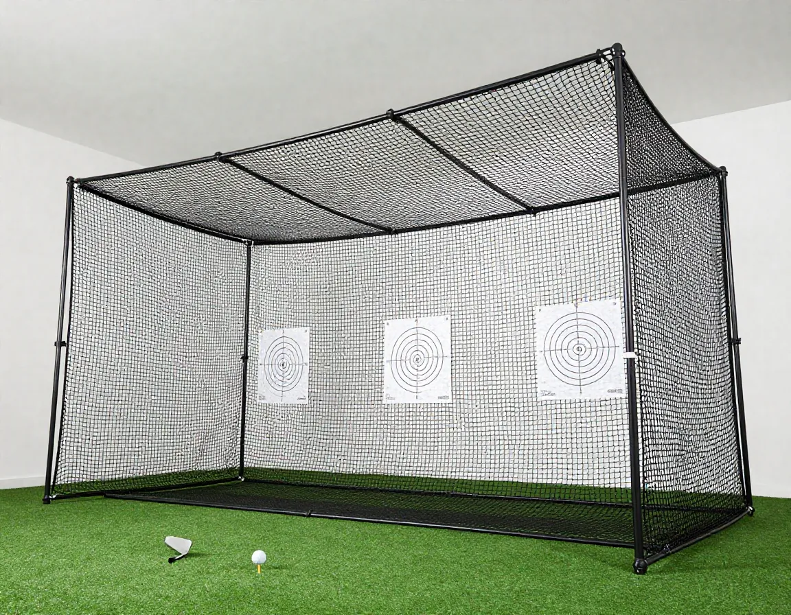 Spornia spg 8 golf net with angled roof extension for high shots