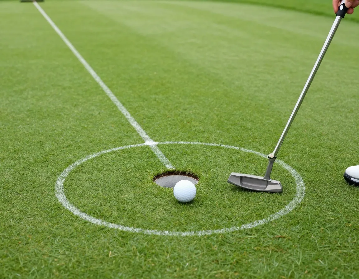 Focus on distance control in putting lag putt practice green