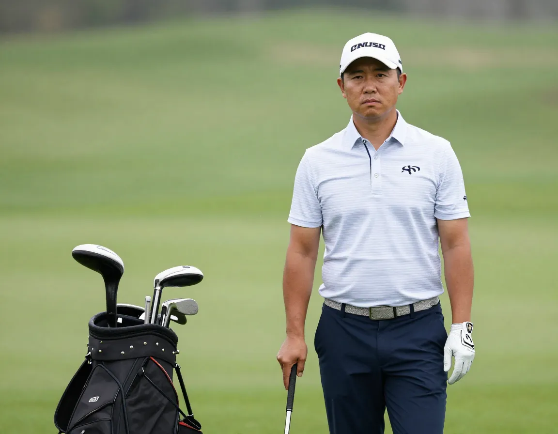 Emotional management on course golfer regrouping after bad shot