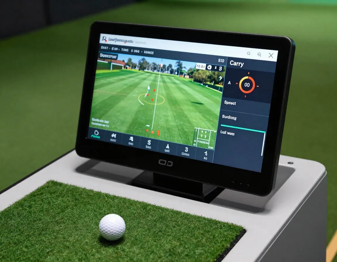 Accurate launch monitor displaying real time swing data analytics
