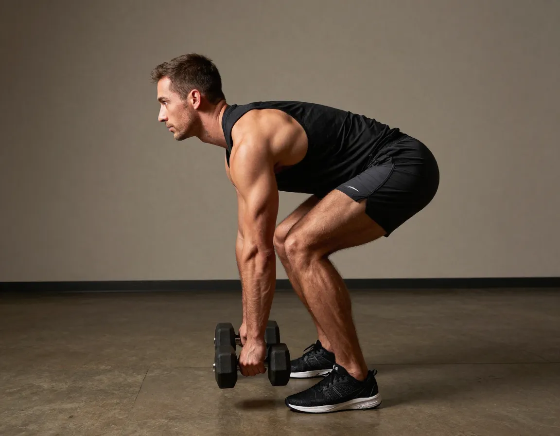 Hip hinge deadlift exercise for golf posterior chain strength