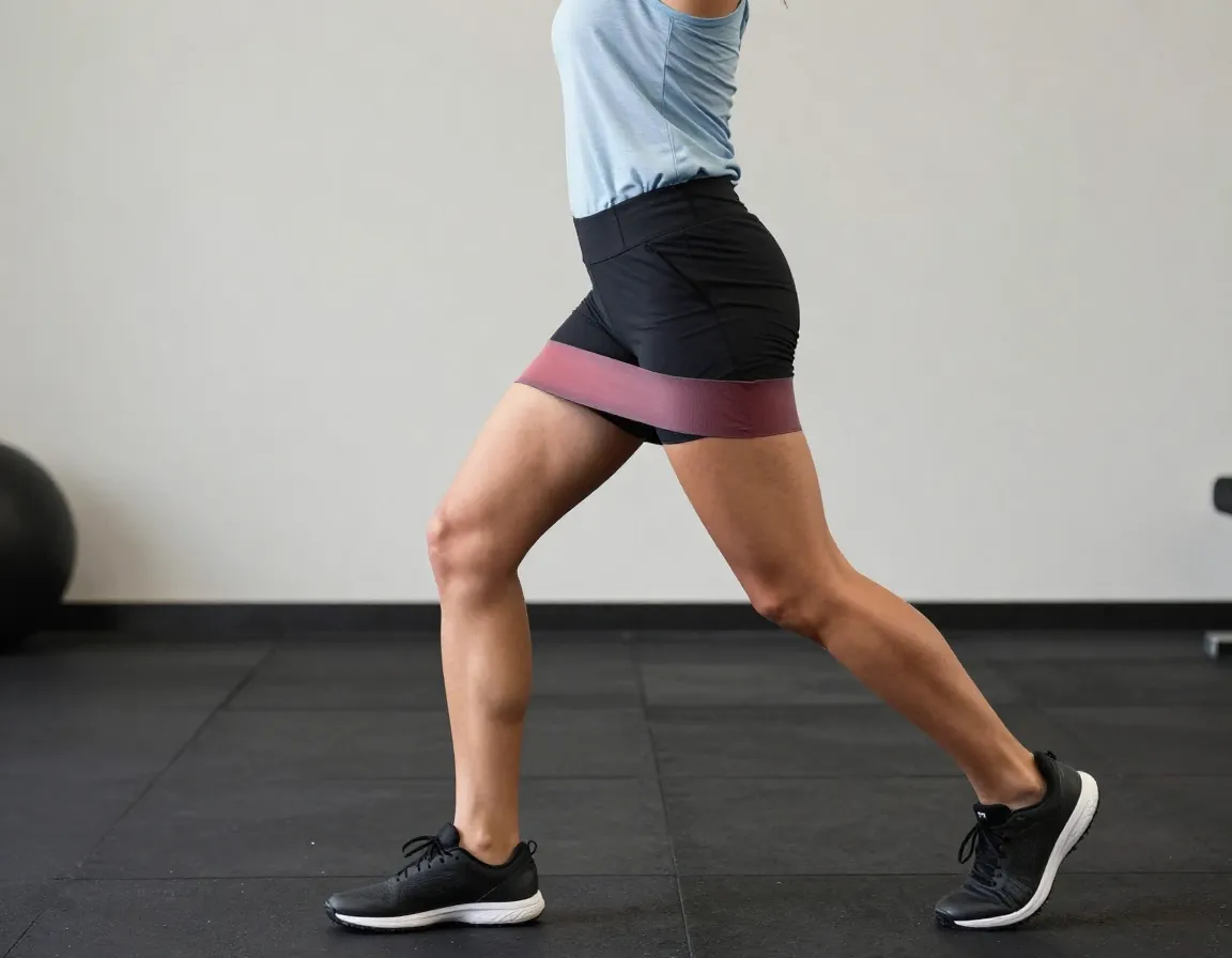 Lateral band walk for hip stability and glute activation