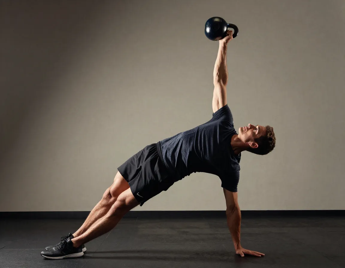 Kettlebell windmills mobility and stability exercise for golfers posture