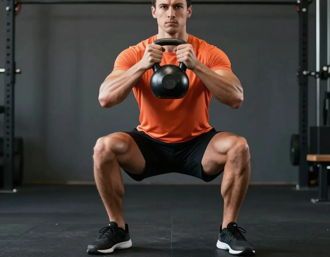 Kettlebell goblet squats lower body power and hip mobility for golf