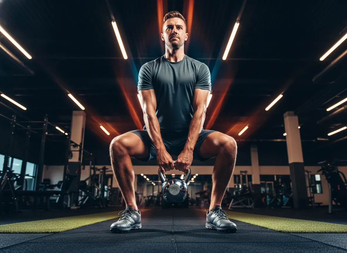 Kettlebell high pulls explosive triple extension exercise for golf power