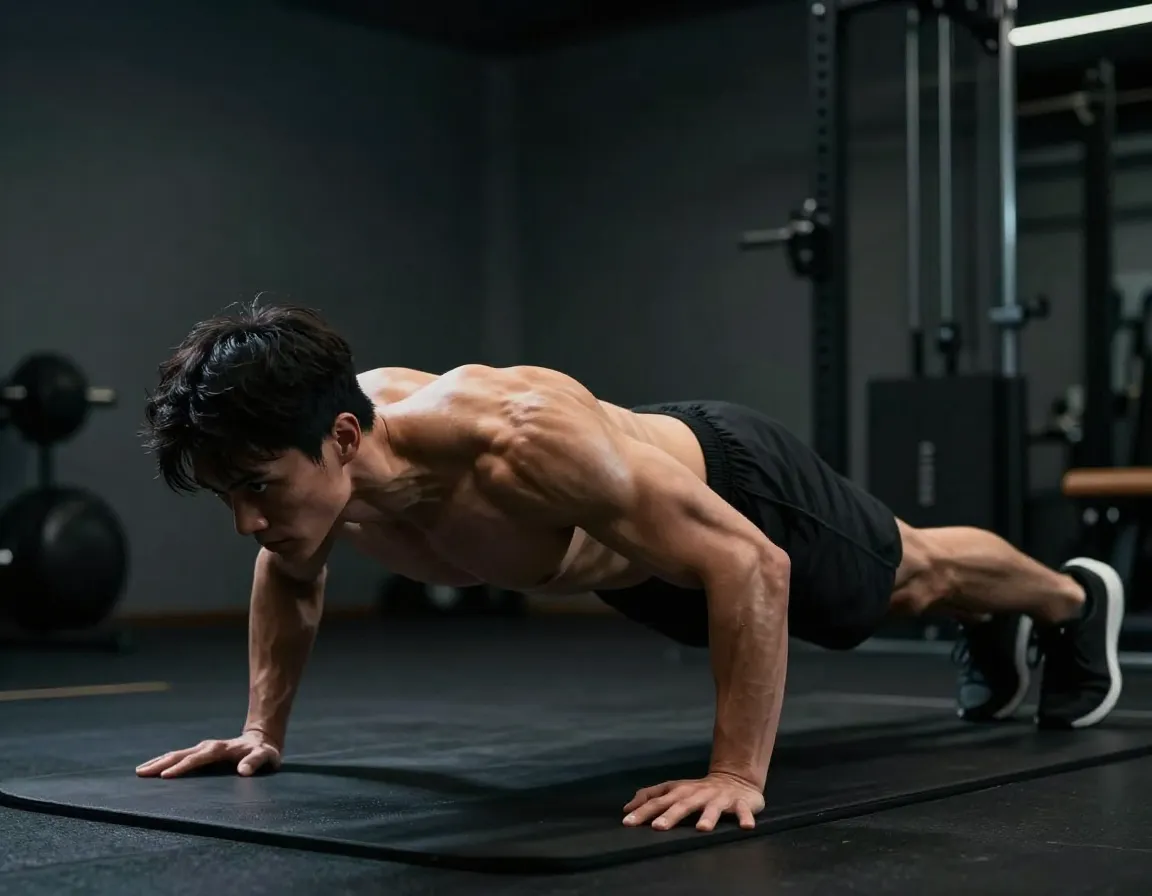 Anti rotation hold in forearm plank position