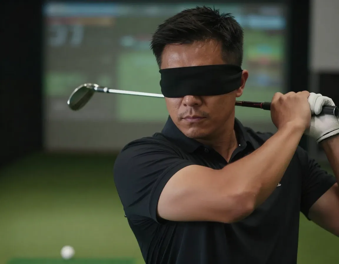 Call your shot distance control wedge drill blindfolded