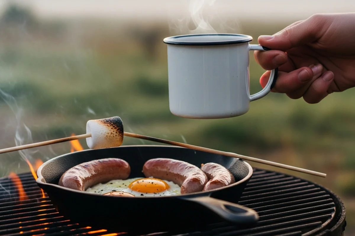 Read more about the article Campfire Cooking – A Typical Morning Meal