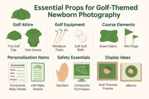 Read more about the article 7 Adorable Newborn Boy Photography Ideas with a Golf Theme