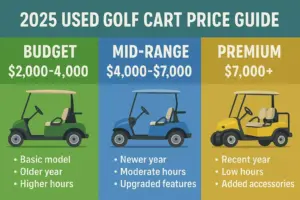 Read more about the article The Smart Buyer’s Guide to Used Golf Carts for Sale (2025)