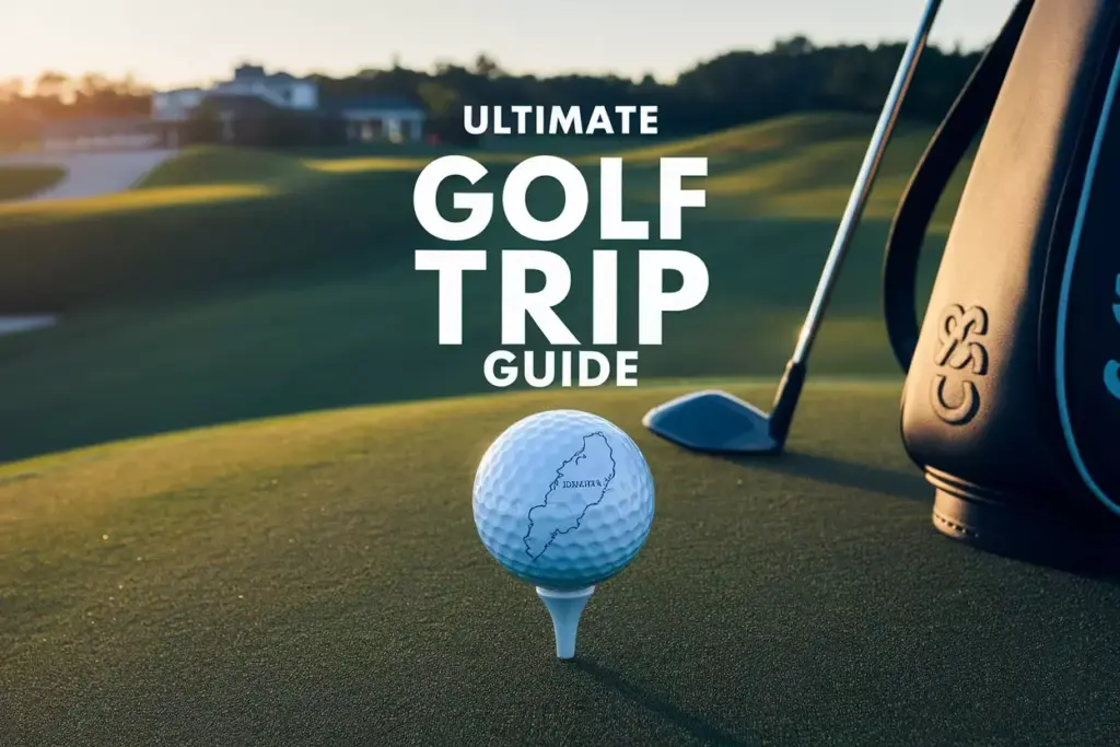 Aerial Drone View Golf Ball With South Carolina Coast Map On Tee