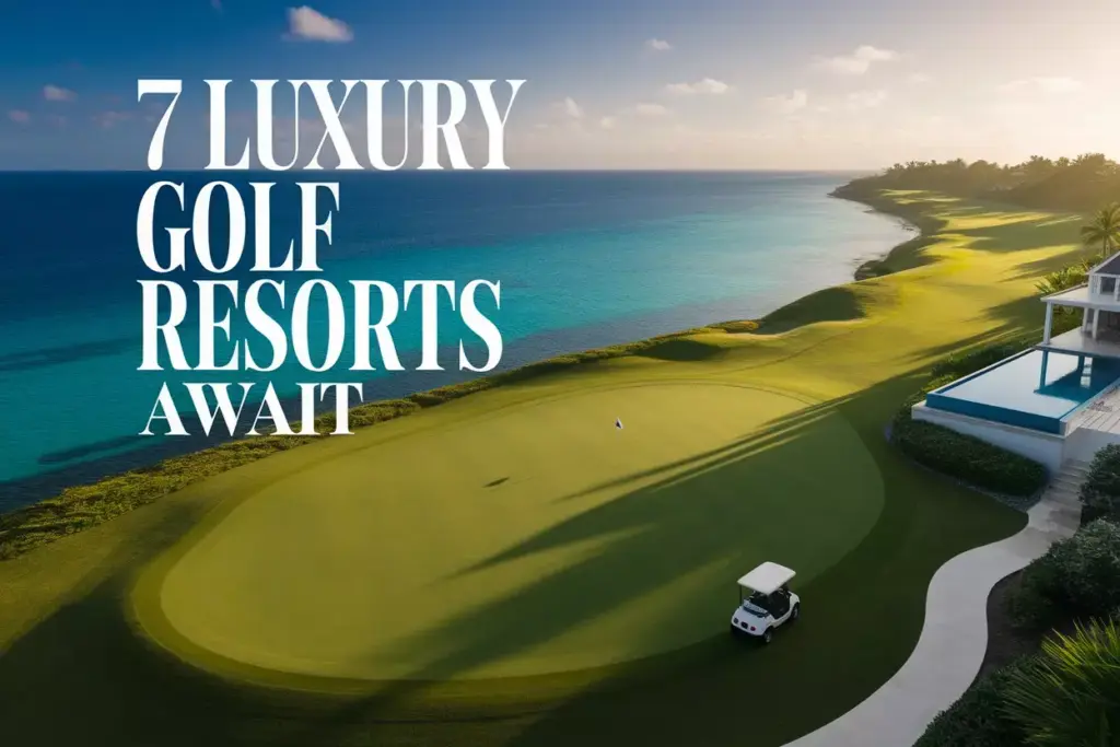 Aerial View Golf Fairway Ocean Villa Luxury Resort Cover Image