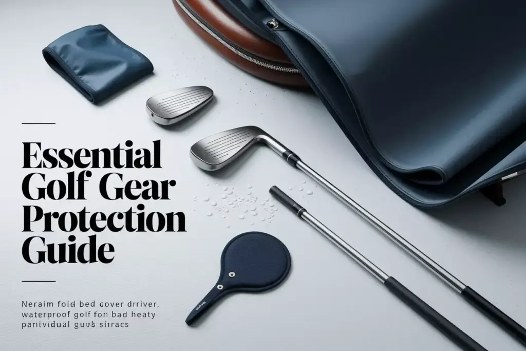 Essential Golf Gear Protection Guide Flat Lay