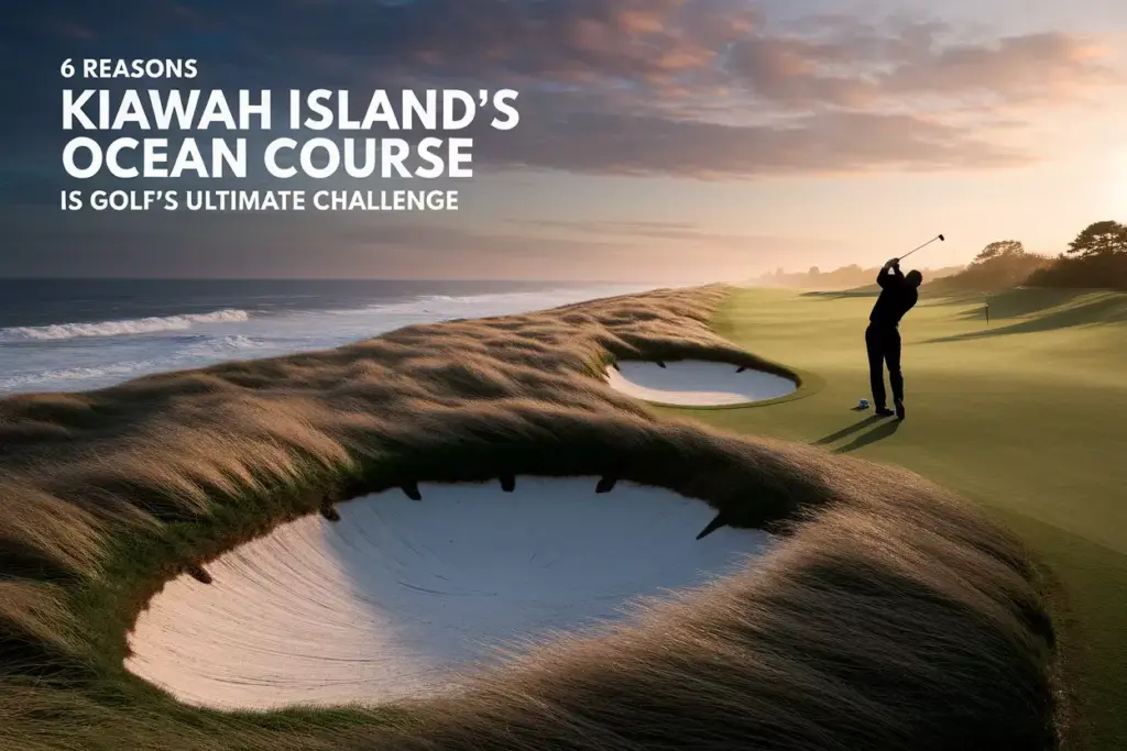 Golfer Silhouette Sunrise Atlantic Ocean Windswept Fairway Kiawah Challenge