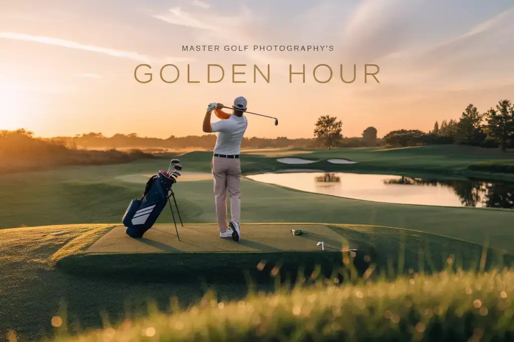 Master Golf Photography Golden Hour Elevated Tee Box Sunrise