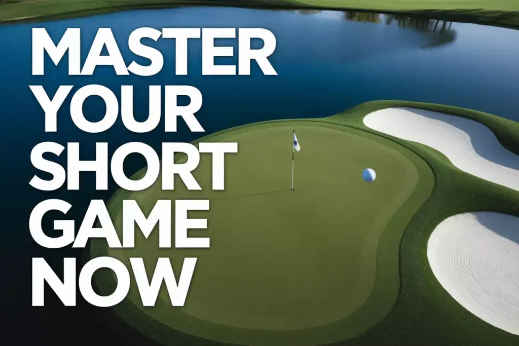 Master Your Short Game On Dramatic Par Three Hole Overhead Drone Shot