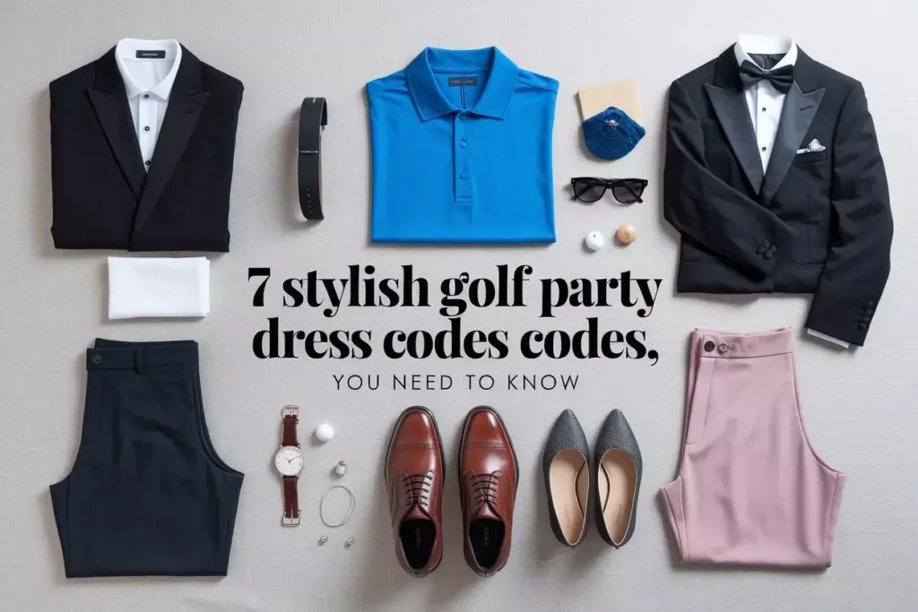 Seven Stylish Golf Outfit Flat Lays On Linen Traditional Modern Formal Seasonal Accessories
