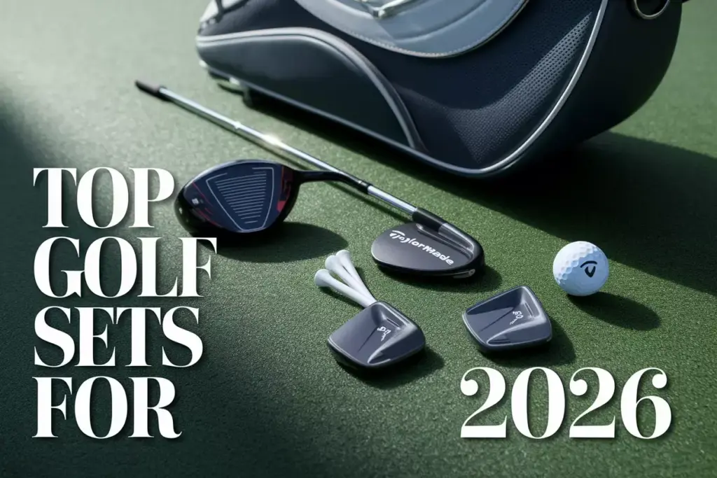 Top 2025 Golf Sets Driver Hybrid Iron On Green With Bag