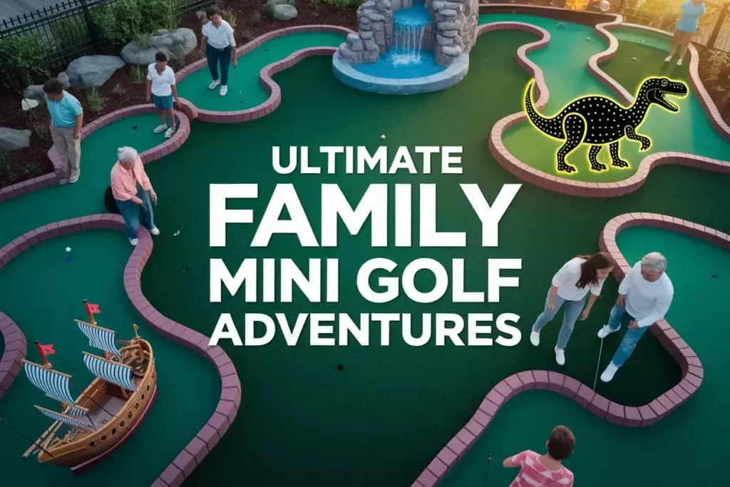 Ultimate Family Mini Golf Adventures Composite Scene Golden Hour