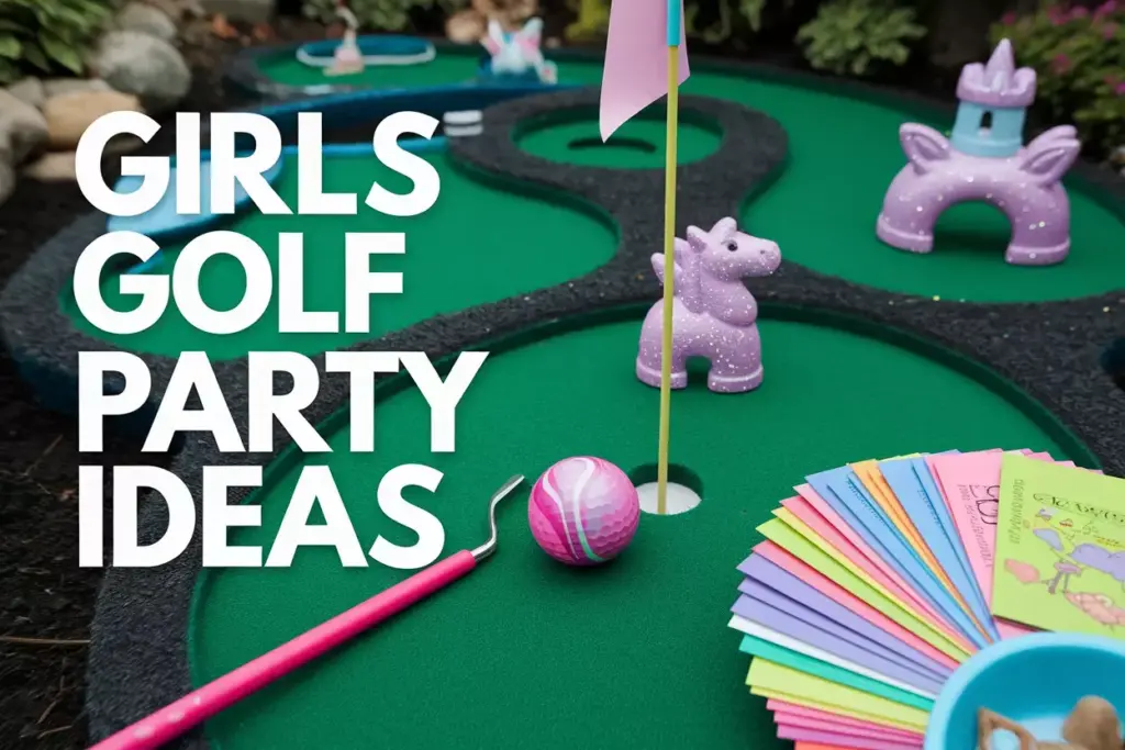 Whimsical Backyard Mini Golf Course With Pastel Decor For Girls Birthday Party