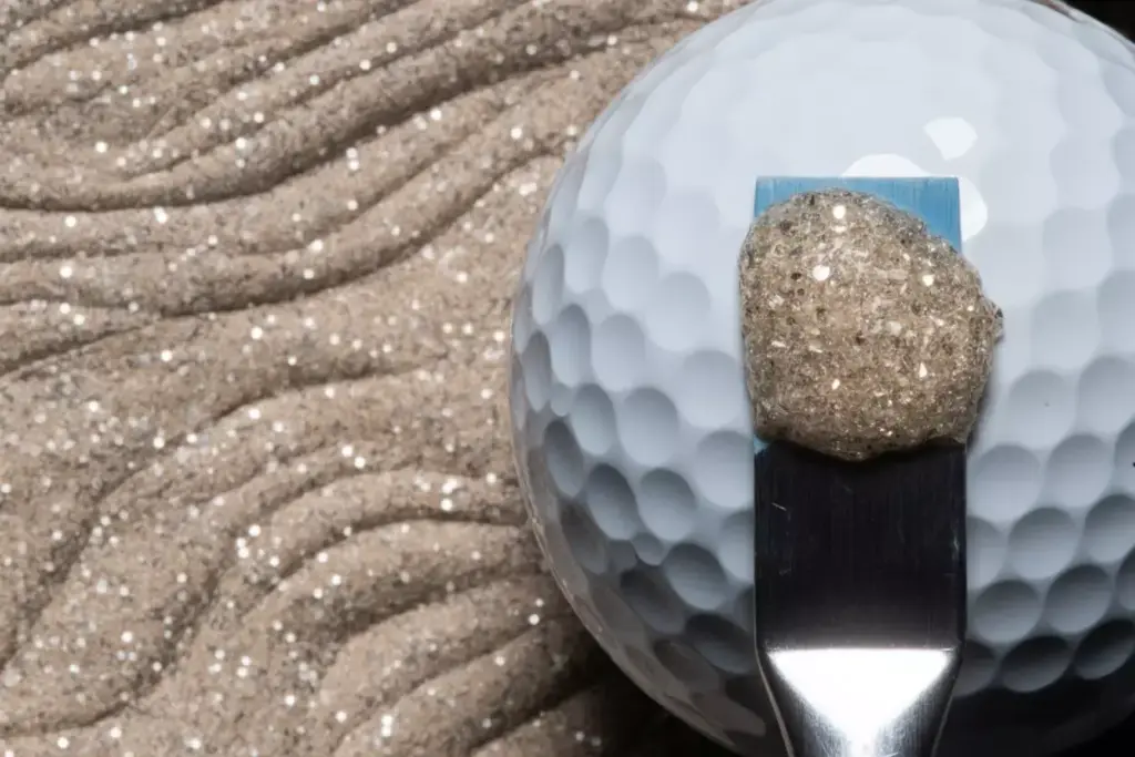 Textured sparkling paint with glass beads on dimples