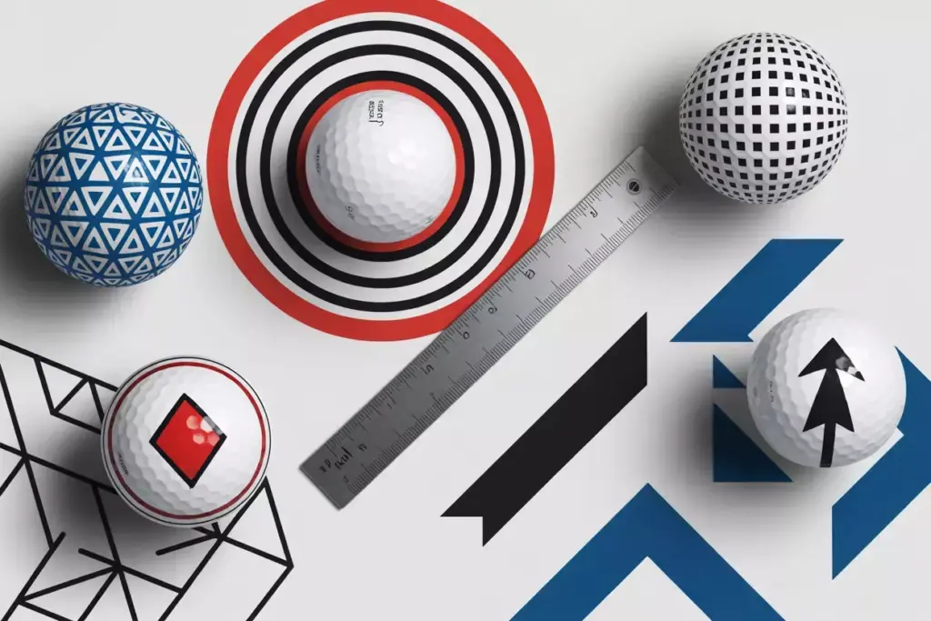 Modern geometric patterns triangles circles squares