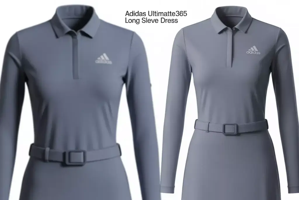 Adidas ultimate365 golf dress studio product shot
