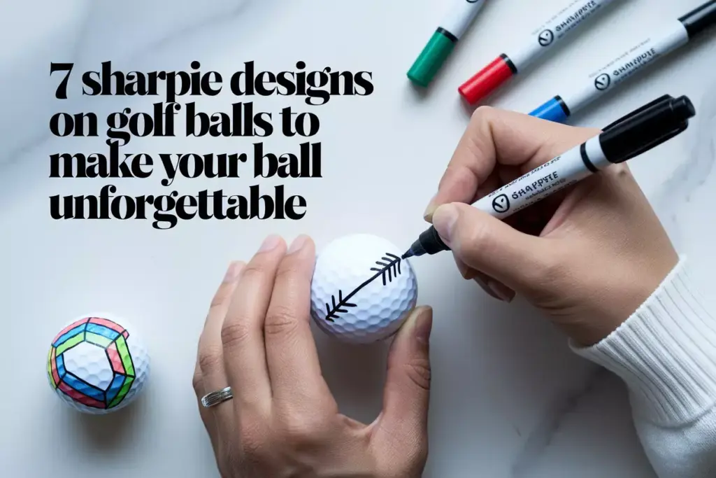 Golf ball personalization with sharpie markers creative diy design process