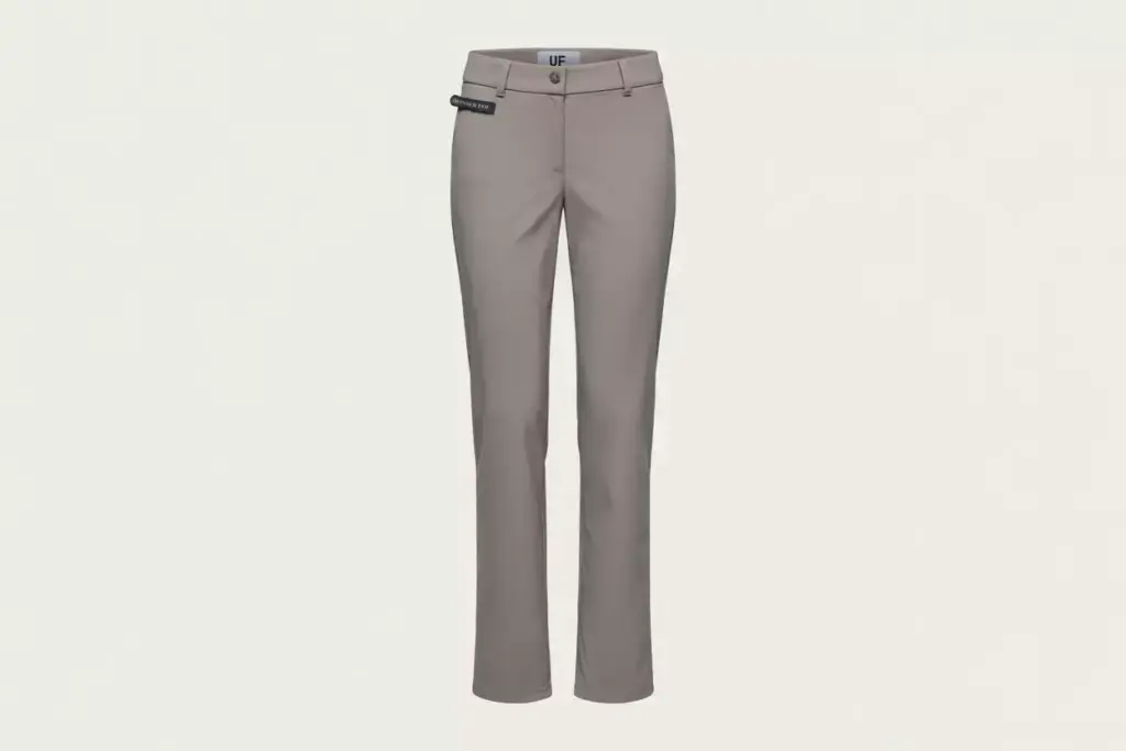Classic straight leg golf pants mid rise flat front