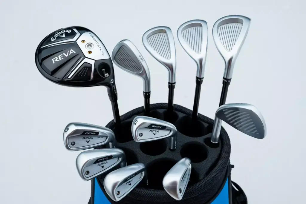 Callaway Reva Eleven Piece Complete Set Flat Lay Irons