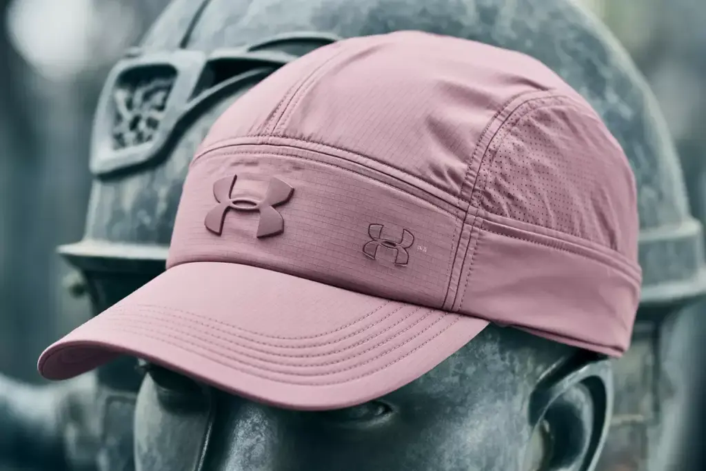 Under armour pink quartz renegade cap detail texture