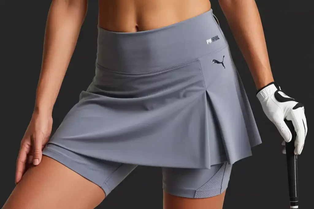 Puma pwrshape waistband pleated skirt seamless compression