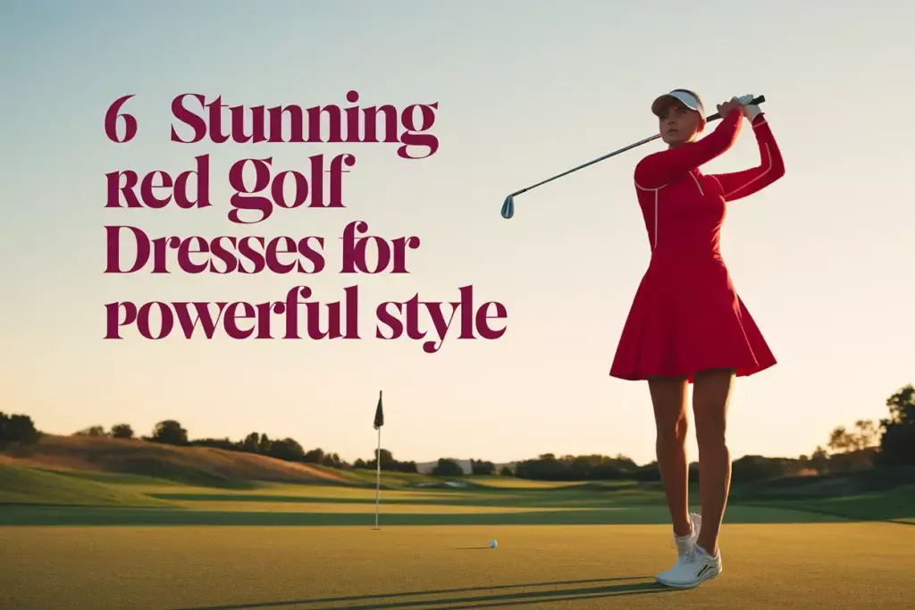 Six stunning red golf dresses for powerful on course style