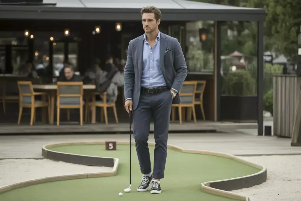 Smart Casual Blazer Elevated Mini Golf Evening Attire