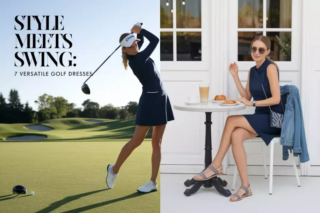 Modern golf dress transition course to casual wear