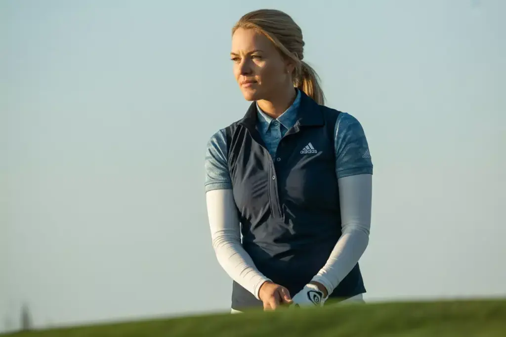 Long sleeve polo cool weather tee box thermal regulation