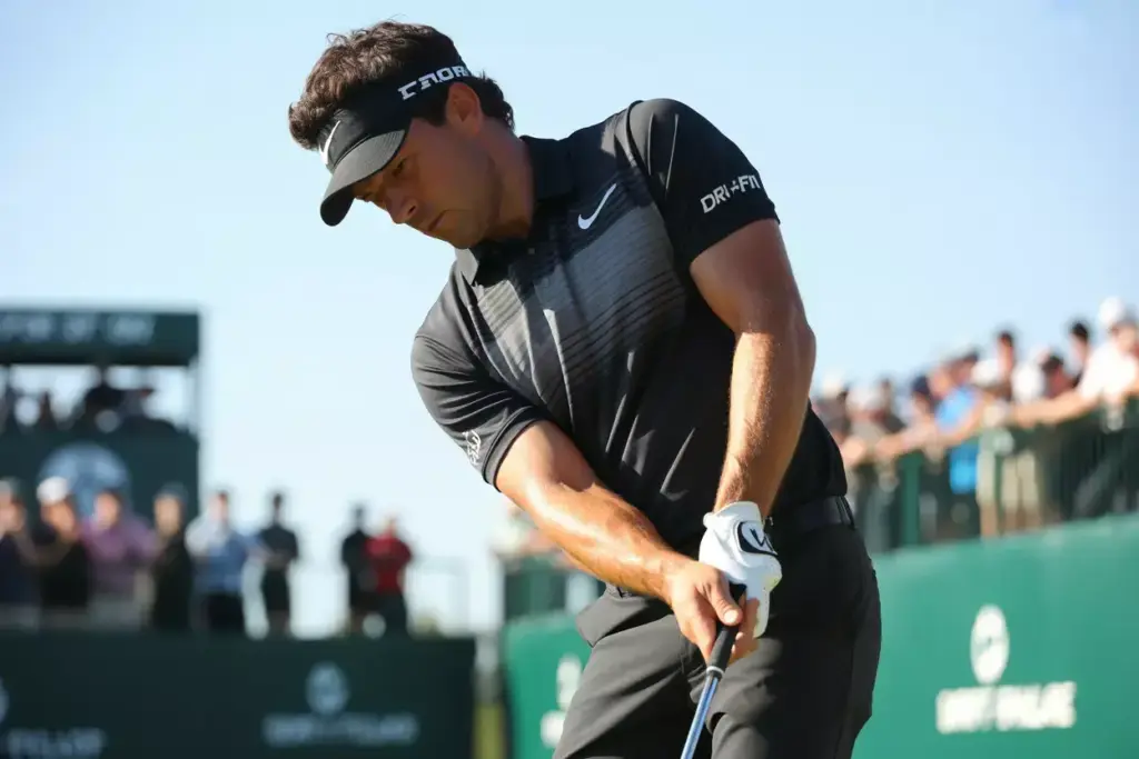 Professional Golfer Dri Fit Adv Apparel Tournament Pressure Action Shot