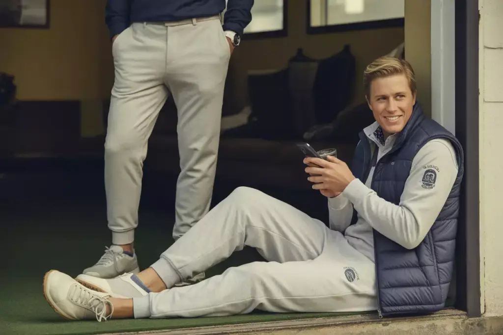 The Ultimate Comfort Zone In Joggers Quarter Zip And Puffer Vest